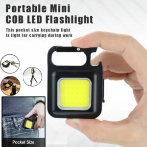 Mini LED Keychain Flashlight – USB Rechargeable