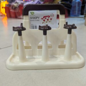 Plastic Glass & Cup Drying Rack Stand – 6 Slot Holder