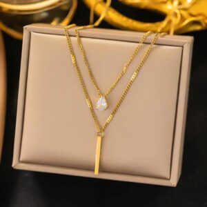 Stainless still Double Locket Chain