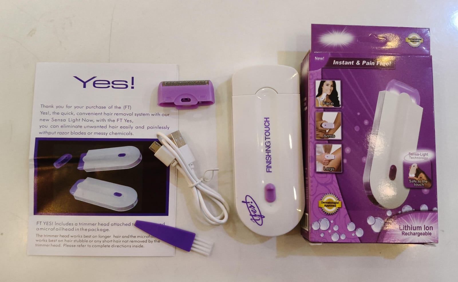 "Finishing Touch Laser Hair Remover – Pain-Free Trimmer"