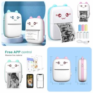 Mini Pocket Printer – Portable Inkless Thermal Printer