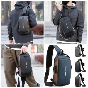 New Product"Men’s Anti-Theft Sling Bag with USB Port – Crossbody Chest Pack"