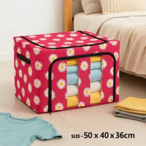 55L Extra-Large Foldable Cloth Storage Box – Durable Organizer