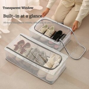 High-Capacity Foldable Shoe Storage Bag – Dustproof Organizer