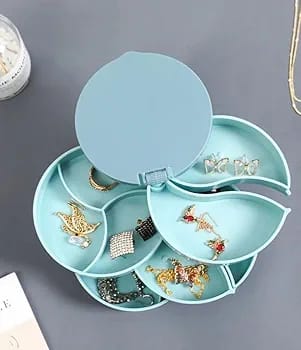 "Rotating Multi-Layer Jewelry Box – Necklace & Earring Organizer" - Image 2