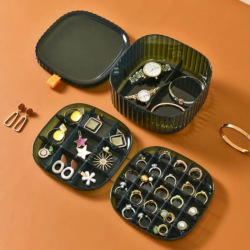 "3-Layer Detachable Jewelry Box – Multi-Layer Storage Organizer" - Image 2