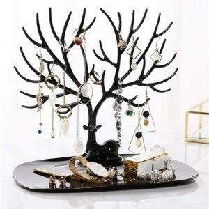 "Little Deer Jewelry Display Stand – Earrings & Necklace Holder"