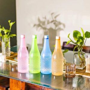 1.2L Jumbo Water Bottle – Multi-Color, Durable Plastic