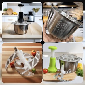 2L Steel Push Chopper – Durable & Easy-to-Use Kitchen Tool