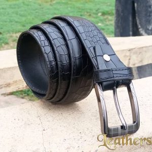 High-Quality Real Leather Dressing Belt – Black & Brown