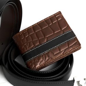 Premium Cow Leather Wallet & Cardholder Set for Men