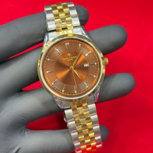 P.P Men’s Luxury Watch – Stainless Steel, Quartz, Date Working