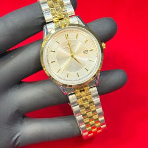 P.P Men’s Luxury Watch – Stainless Steel, Quartz, Date Working