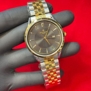 P.P Men’s Luxury Watch – Stainless Steel, Quartz, Date Working