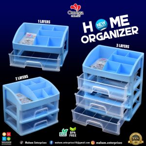 3 Layer Transparent Multi-Purpose Organizer with Drawers