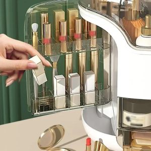 Large Clear Makeup Organizer – Vanity & Countertop Storage
