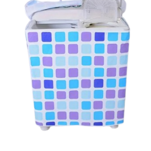 "Non-Fading Dustproof Double Washing Machine Cover – Durable Lid Protector"