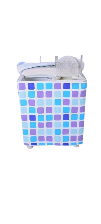 "Non-Fading Dustproof Double Washing Machine Cover – Durable Lid Protector"