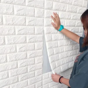 3D Brick Wall Sticker 77x70 cm – Self - Adhesive Foam Panel