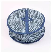 Round Roti Basket with Zipper – Fabric Chapati Box