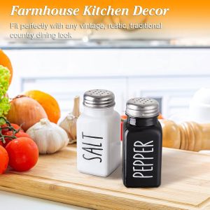 Dopeca 2-Piece Glass Salt & Pepper Shakers – Modern Kitchen