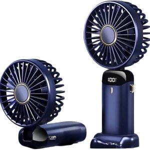 N15 Handheld USB Rechargeable Folding Fan with Display