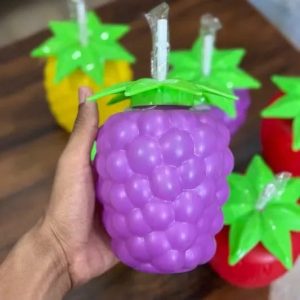 Fruit-Shaped Tumblers with Straw & Lid – Fun Drink Cups
