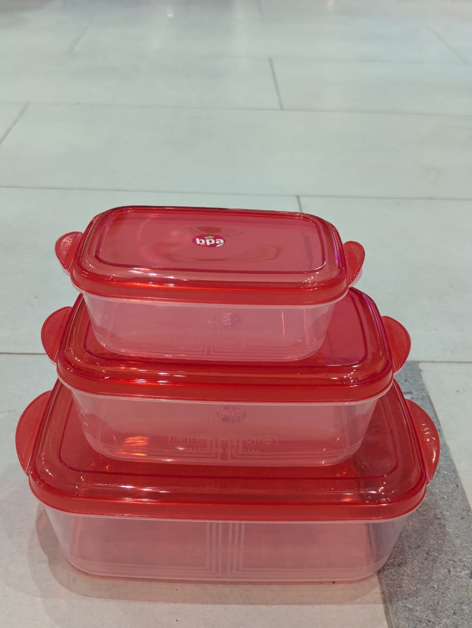 Pack of 3 Food Storage Containers – Freshness Lock - Image 3