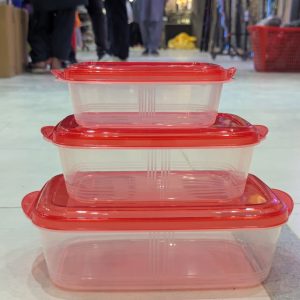 Pack of 3 Food Storage Containers – Freshness Lock