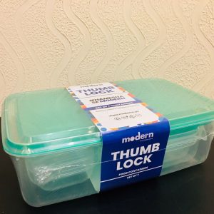 7-Piece Kitchen Storage Set – Thumb Lock Transparent Lids