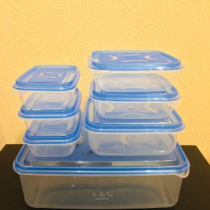 7-Piece Kitchen Storage Set – Thumb Lock Transparent Lids