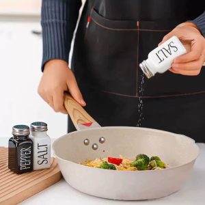 Dopeca 2-Piece Glass Salt & Pepper Shakers – Modern Kitchen