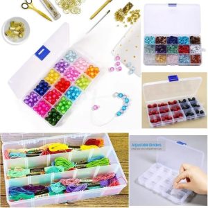 15-Grid Organizer Box – Multipurpose Storage Case