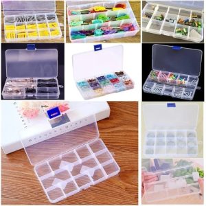 15-Grid Organizer Box – Multipurpose Storage Case