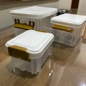 3-Piece Small Food Storage Container Set