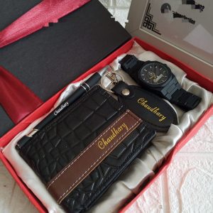 Customized Men’s Gift Set – Wallet, Watch & More