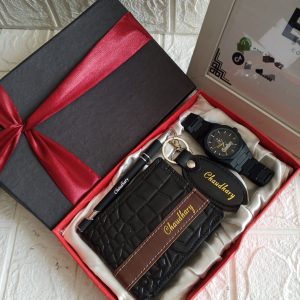 Customized Men’s Gift Set – Wallet, Watch & More