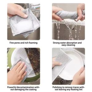 Steel Wire Dishcloths – 10PCS Kitchen Cleaning