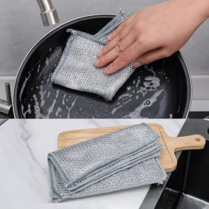 Steel Wire Dishcloths – 10PCS Kitchen Cleaning