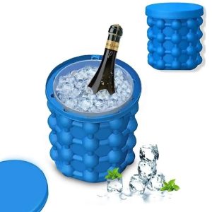 Silicone Ice Bucket Mold with Lid