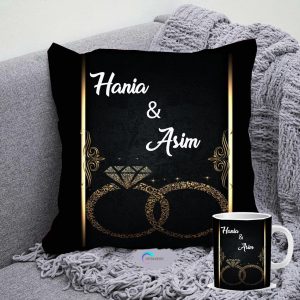 Pack of 2 Gift Set – Custom Pillow & China Mug
