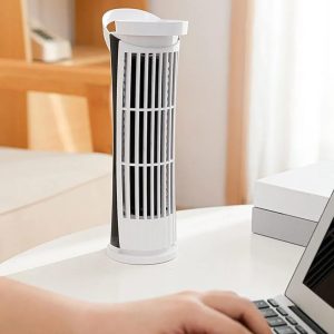 USB Bladeless Desk Fan with LED Light