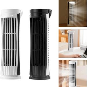 USB Bladeless Desk Fan with LED Light