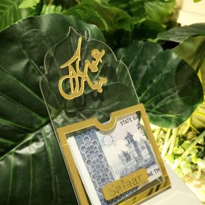Customized Acrylic Eidi Envelope – Luxury Eid Gift