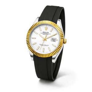 Luxury Silicone Strap Watch with Date
