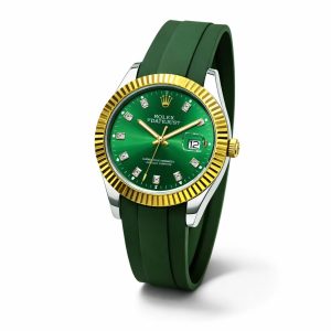 Luxury Silicone Strap Watch with Date