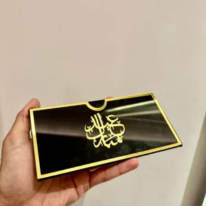 Customized Black Acrylic Eidi Envelope – Premium