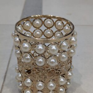 Crystal Makeup Brush Holder Round Cosmetic Organizer