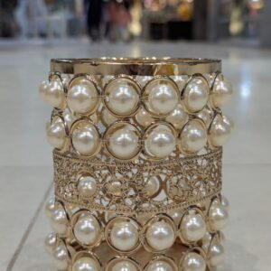 Crystal Makeup Brush Holder Round Cosmetic Organizer