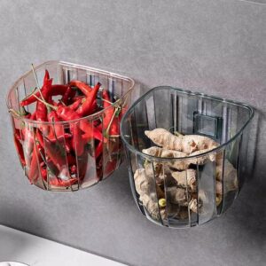 Wall Mounted Storage Basket Space Saving Organizer